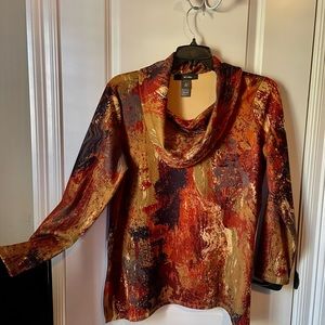 Ali miles gently worn cowl neckline top. Perfect for cooler weather.